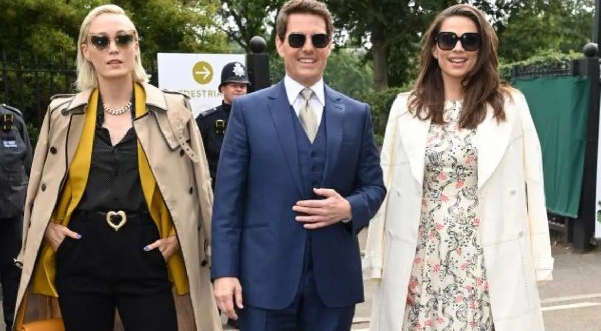 Dressed to kill: Pom Klementieff, Tom Cruise and Hayley Atwell